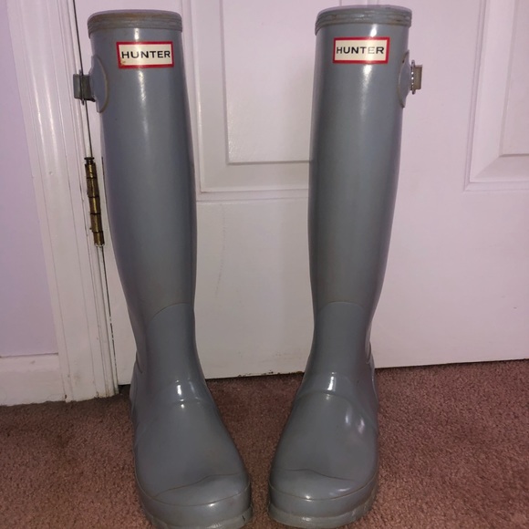 Size 6 Grey Hunter Boots - Picture 2 of 2